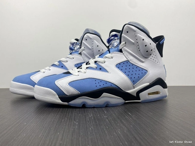 1st Kicks Shoes 6 CT8529- Jordan White Retro AllSeason 4033 UNC 1028